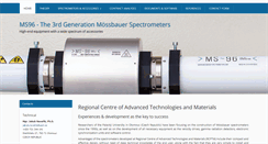 Desktop Screenshot of mossbauer-spectrometers.com