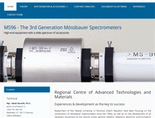 Tablet Screenshot of mossbauer-spectrometers.com